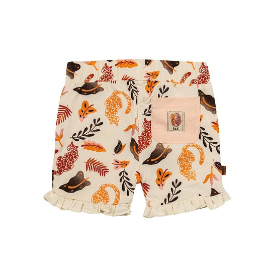 Dschungel-Shorts AOP | Cremefarben