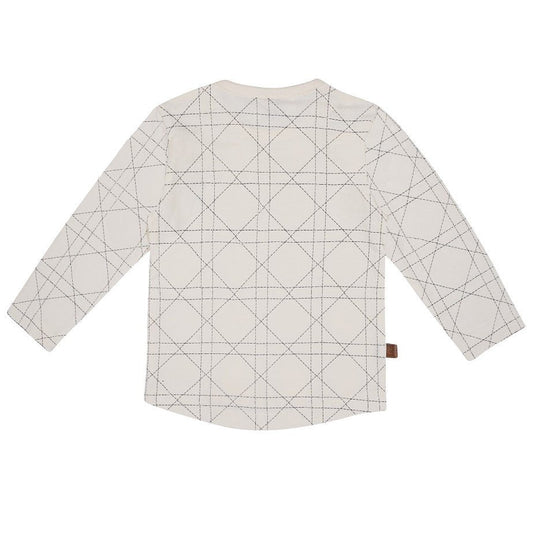 Karos T-Shirt Kinder | Cremefarben