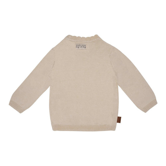 Gestricktes Wickelshirt | Cappuccino