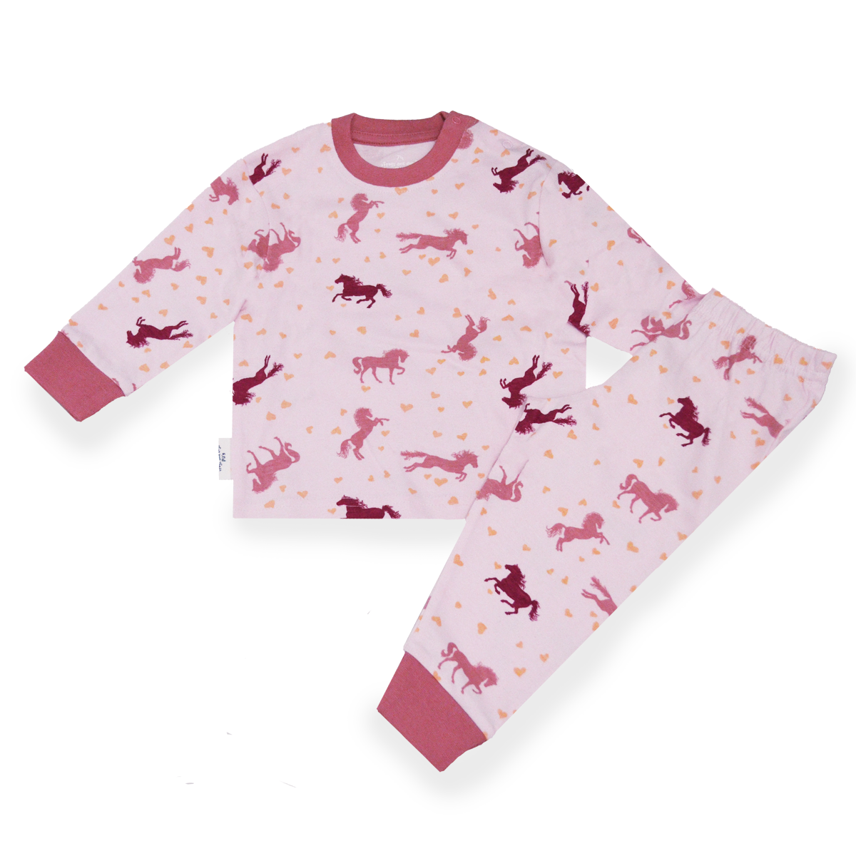 Pferderosa AOP F&D Pyjama Kinder | Rosa