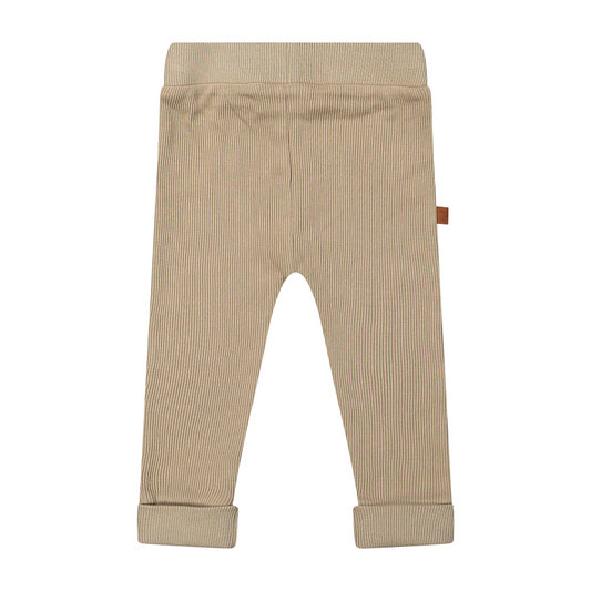 Hose Rib 2x2 Bio | Taupe