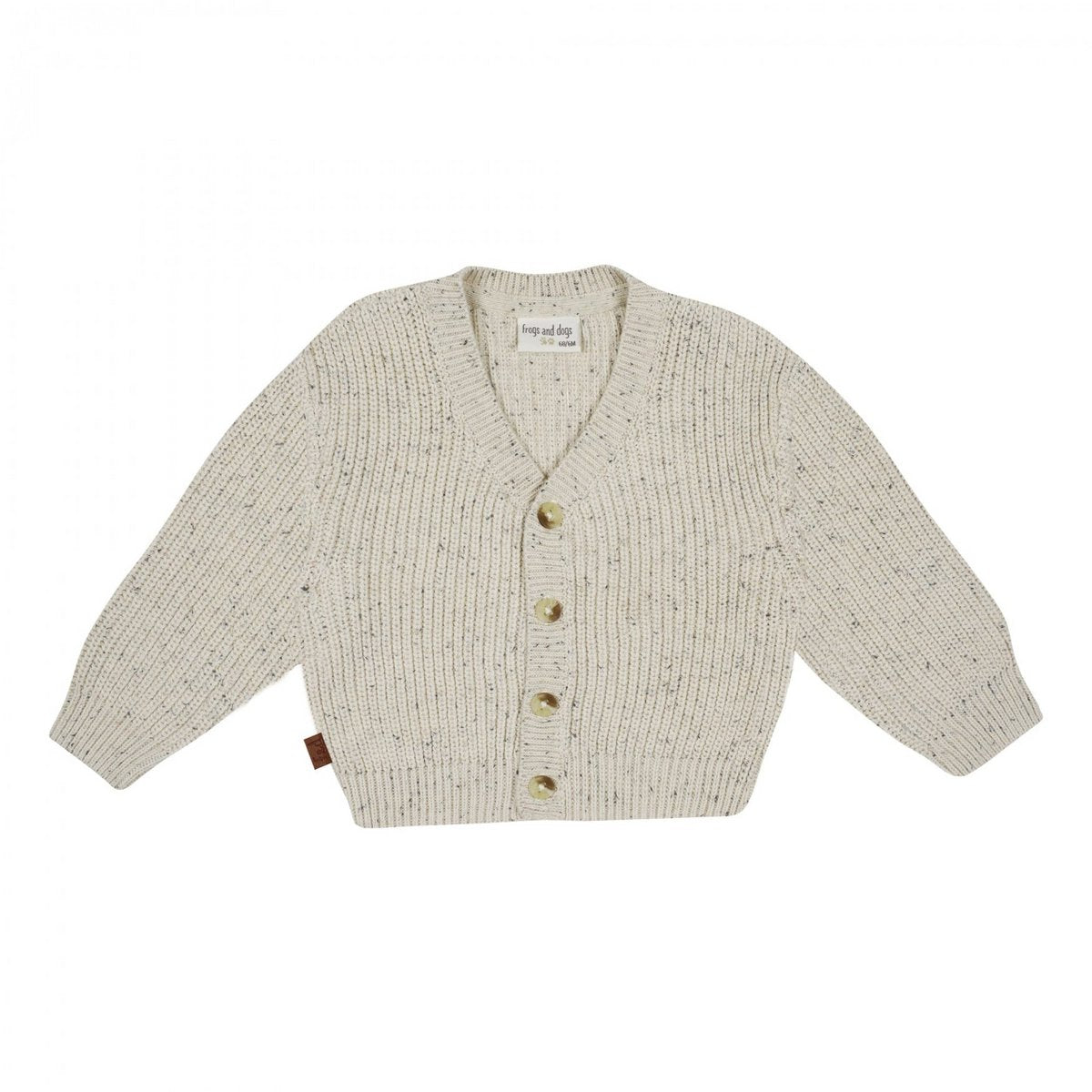 Strickjacke aus der gesamten Kollektion mit Sprinkle-Strickripp | Beige