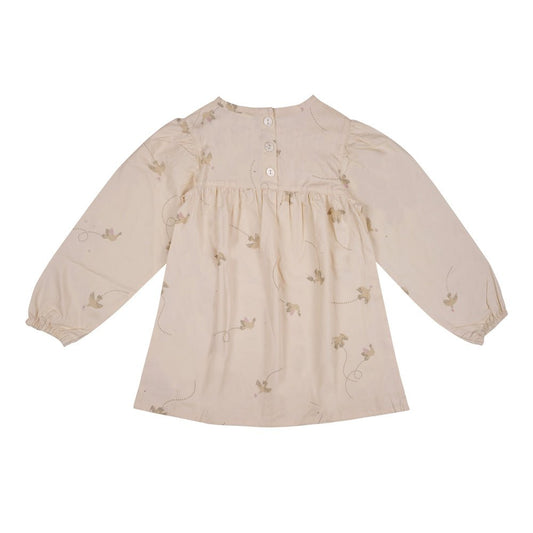 Kleid aus leichter Baumwollpopeline | Beige