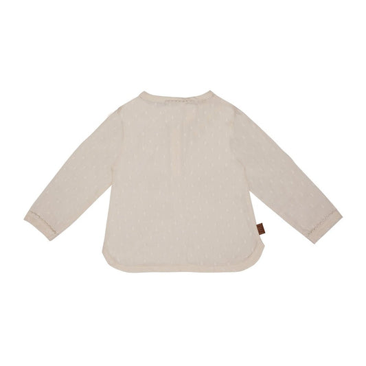 Top Swiss Dots gewebter Baumwoll-Voile | Beige