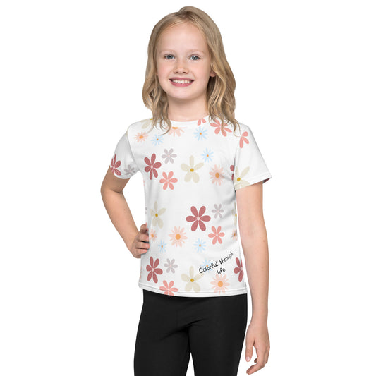 T-Shirt mit Rundhalsausschnitt für Kinder - Colourful through life