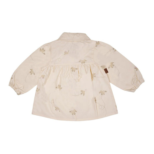 Bluse aus leichter Baumwollpopeline | Beige