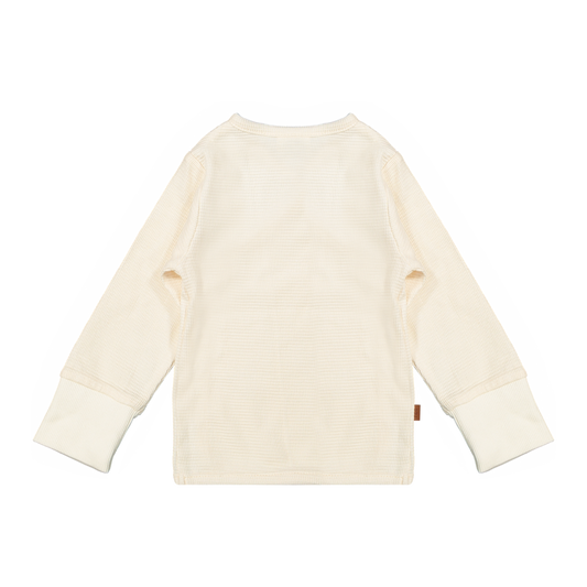 Wickel-T-Shirt Waffel Bio | Cremefarben