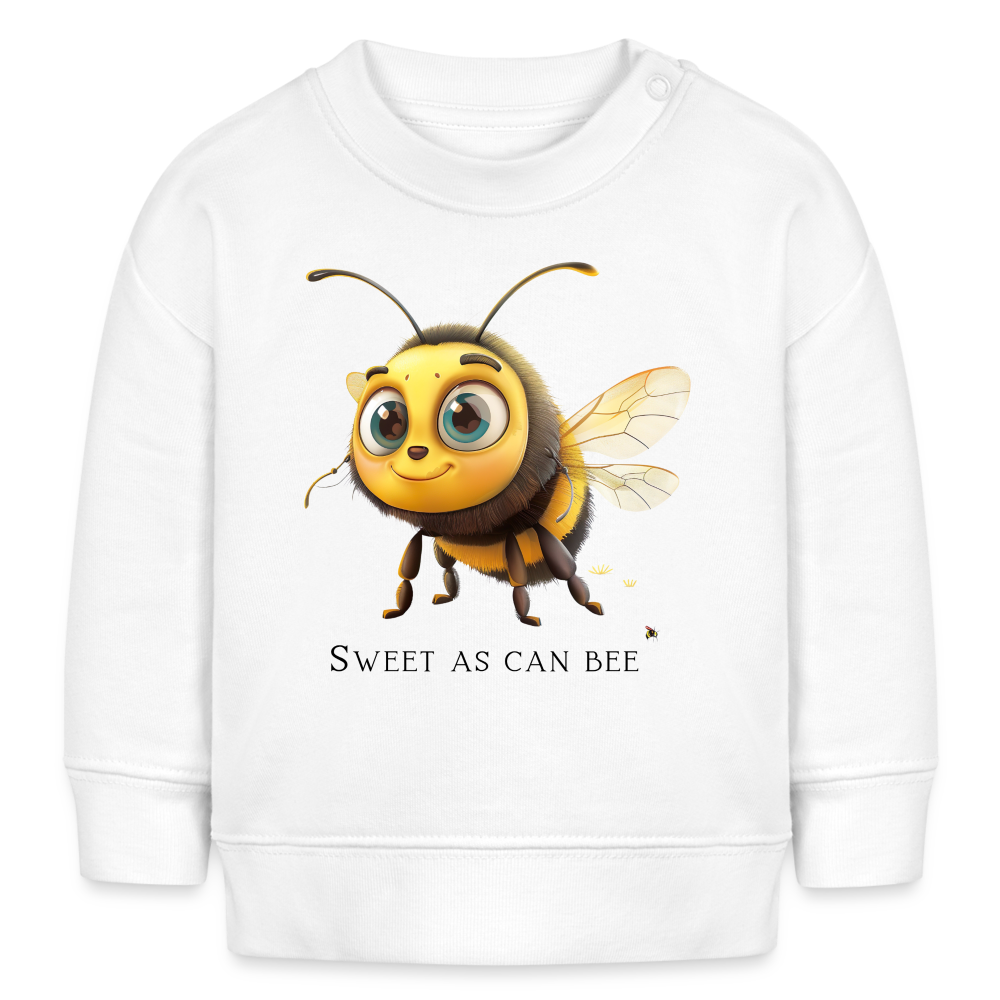Bio-Sweatshirt BABY CHANGER - Sweet As Can Bee - weiß