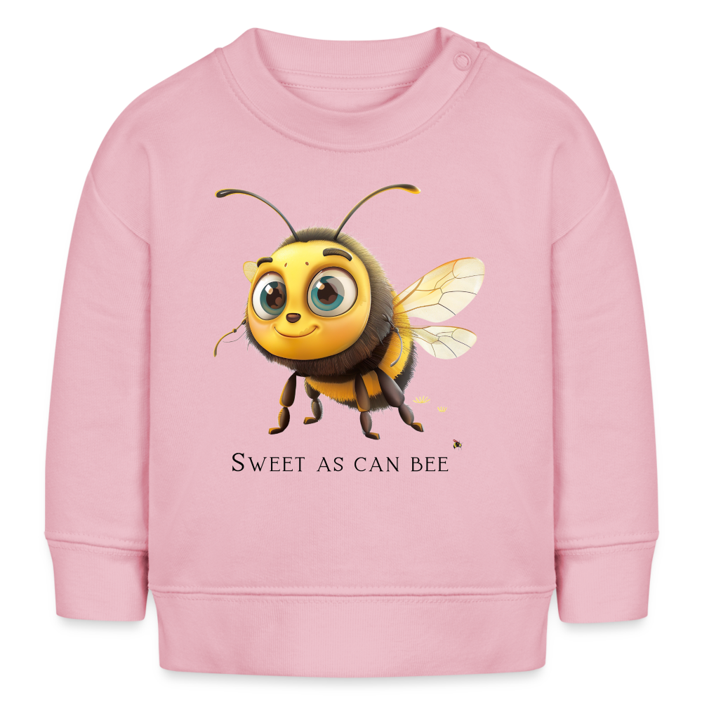 Bio-Sweatshirt BABY CHANGER - Sweet As Can Bee - Hellrosa
