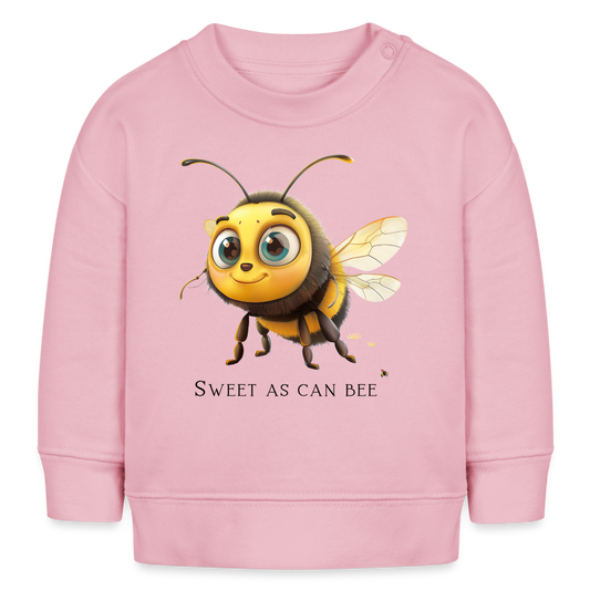 Bio-Sweatshirt BABY CHANGER - Sweet As Can Bee - Hellrosa