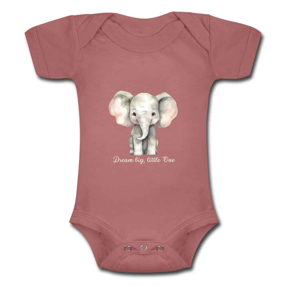 Baby Tri-Blend-Kurzarm-Body - Dream big, little one - Malve