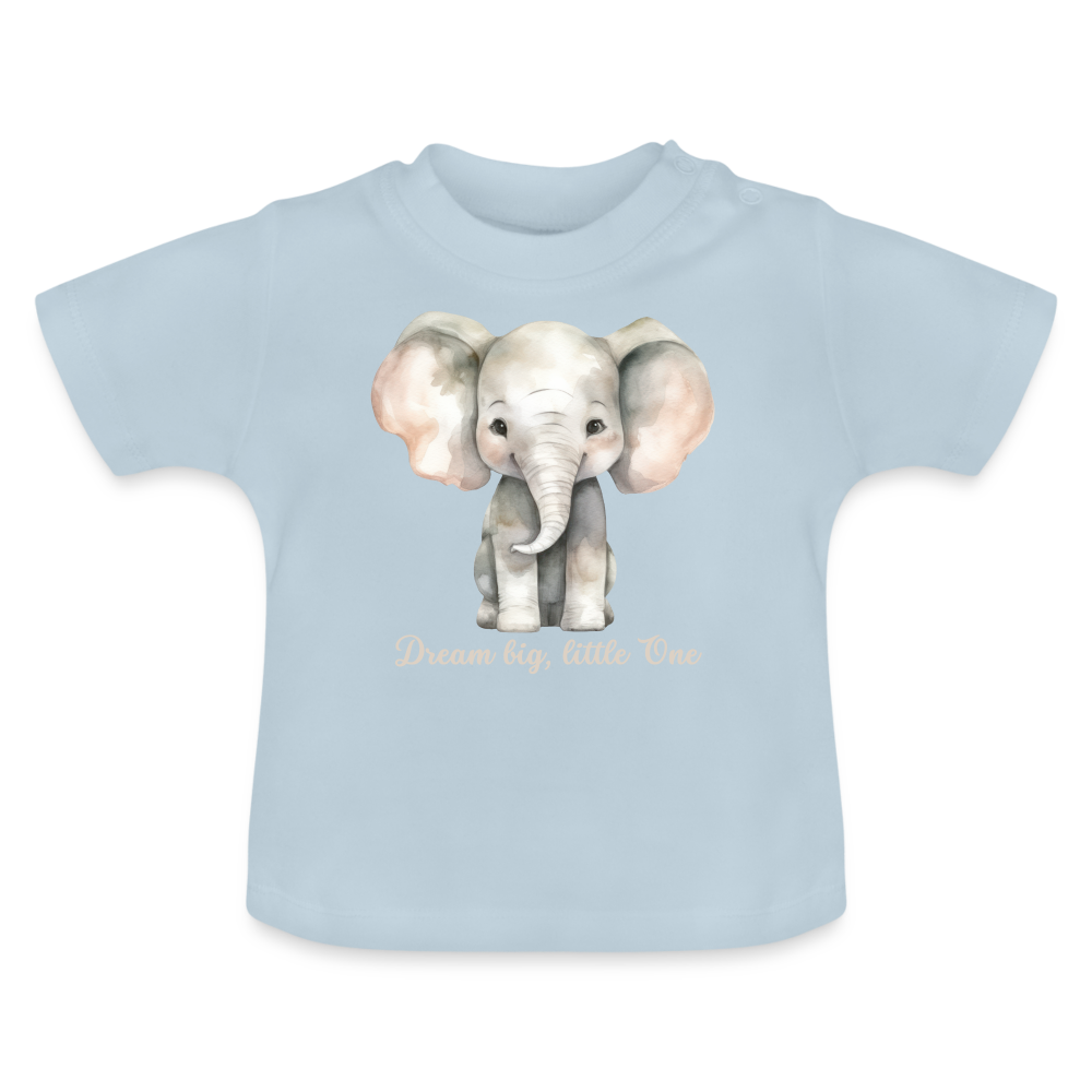 Baby Schlaf T-Shirt - Dream big, little one - Hellblau