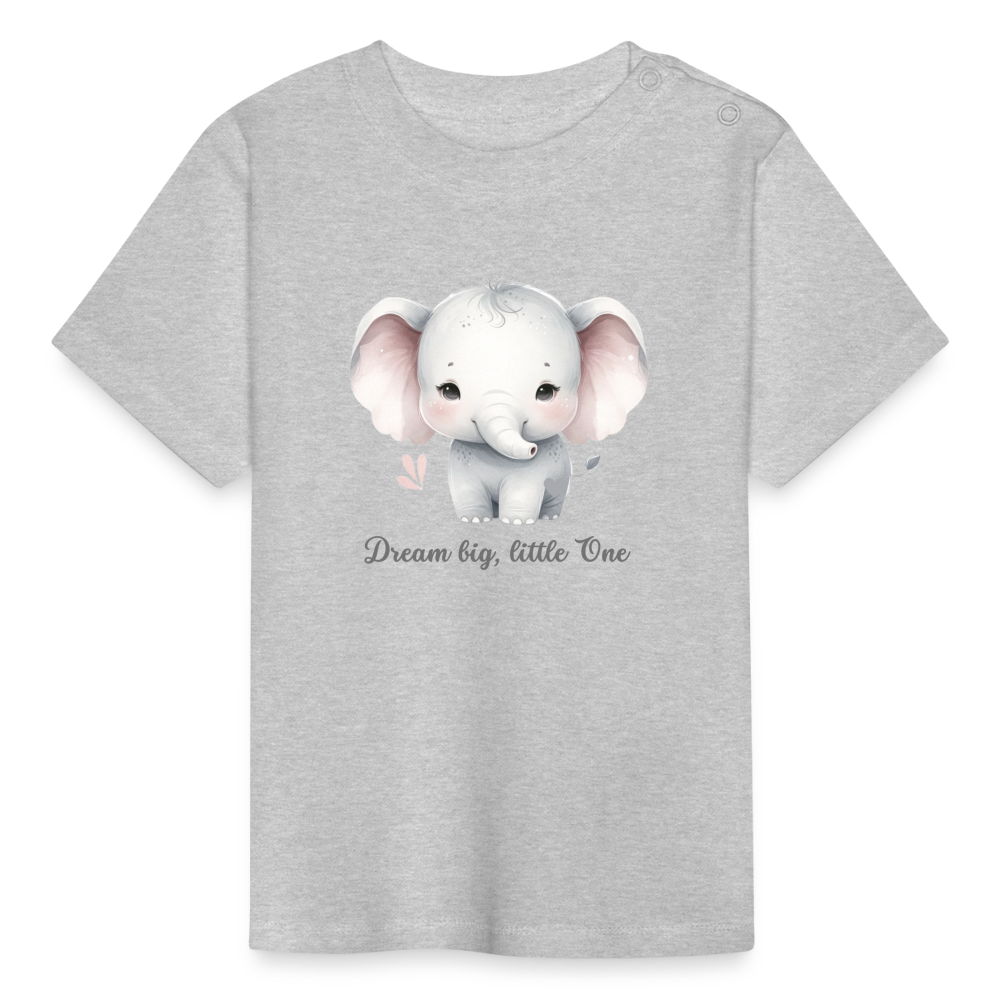 Baby T-Shirt - Dream big, little one - Grau meliert