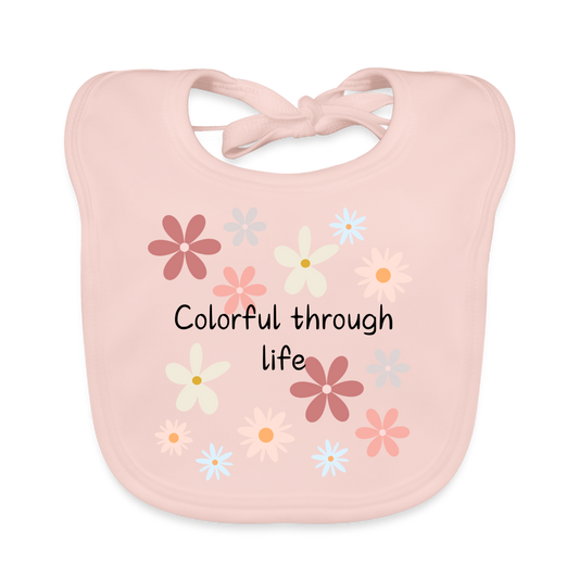 Baby Bio-Lätzchen - Colourful through life - Rose