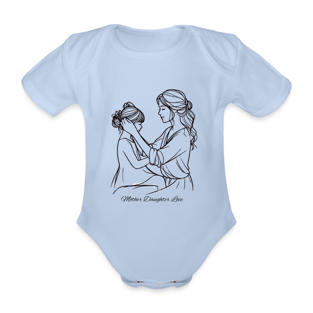 Baby Bio-Kurzarm-Body - Mother Daughter Love - Sky