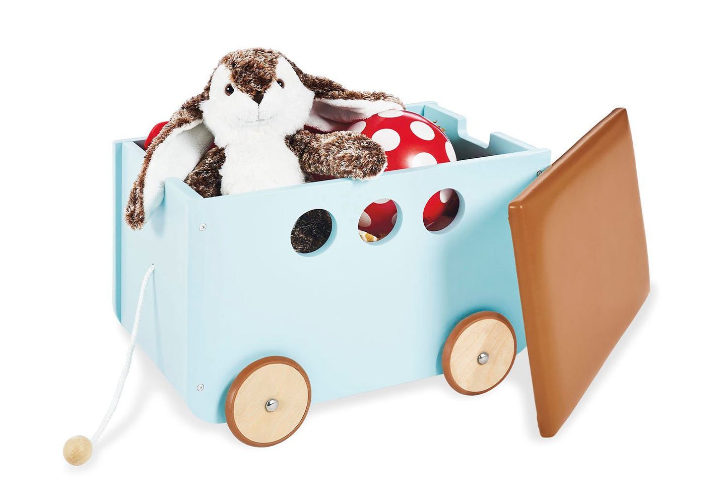 Spielzeugkiste auf Rädern 'Jim', neuwertig