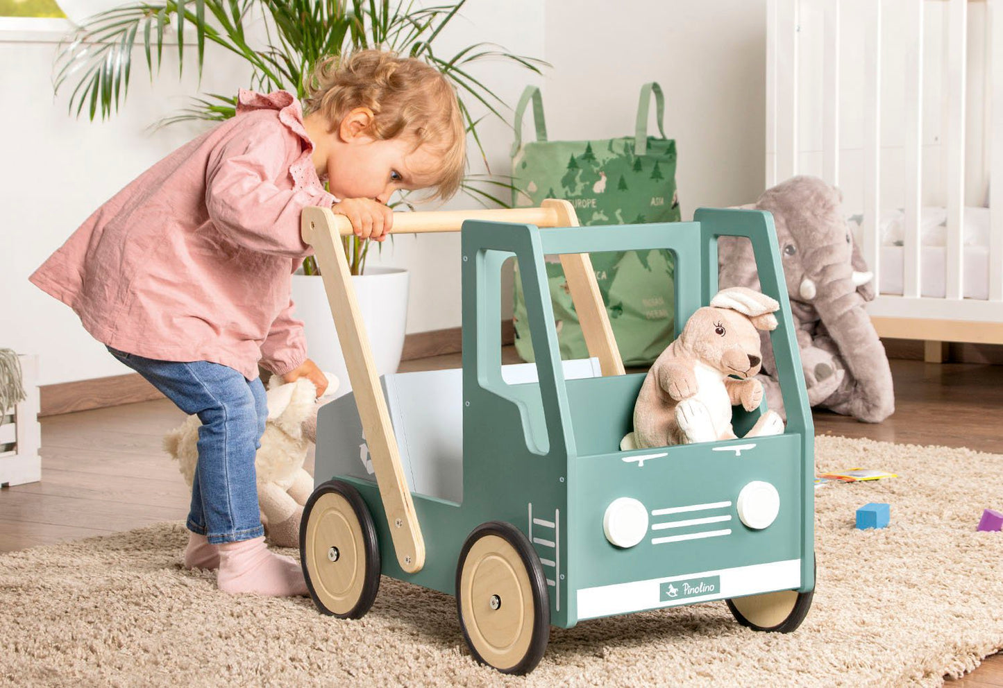 Lernlauflernwagen 'Kipplaster Fred', grün