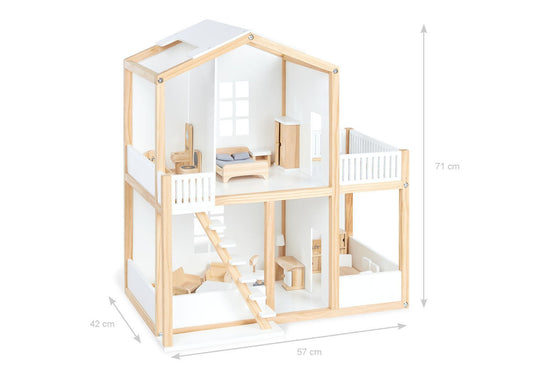 Puppenhaus 'Ida', weiß