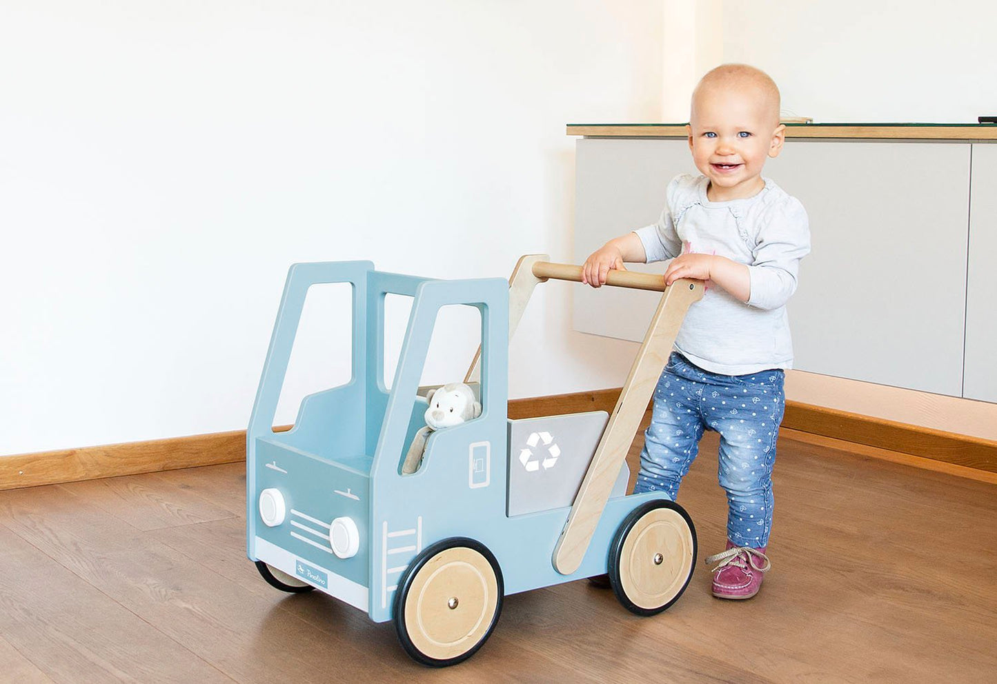 Lernlauflernwagen 'Kipplaster Fred', blau