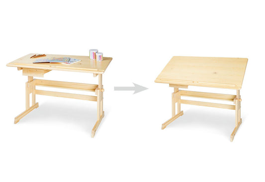 Kinderschreibtisch 'Lena', klar lackiert