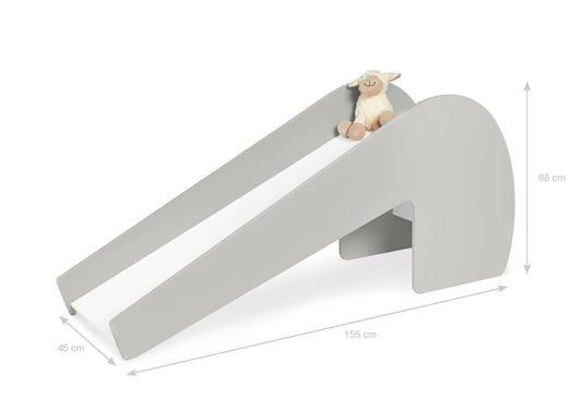 Indoor-Rutsche 'Lotta', grau/weiß