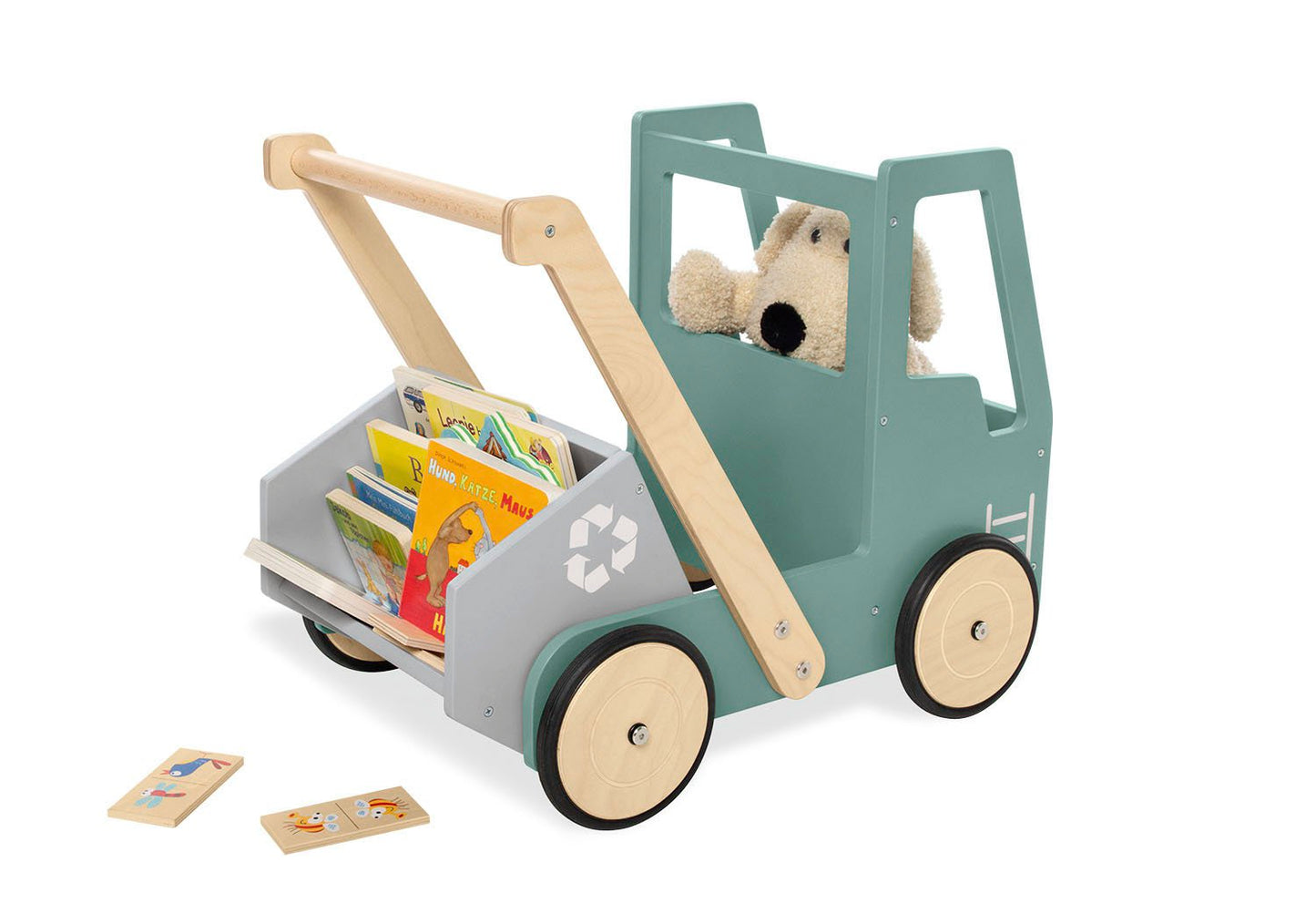 Lernlauflernwagen 'Kipplaster Fred', grün