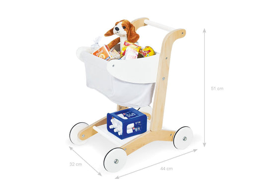 Shopping cart 'Erna', white