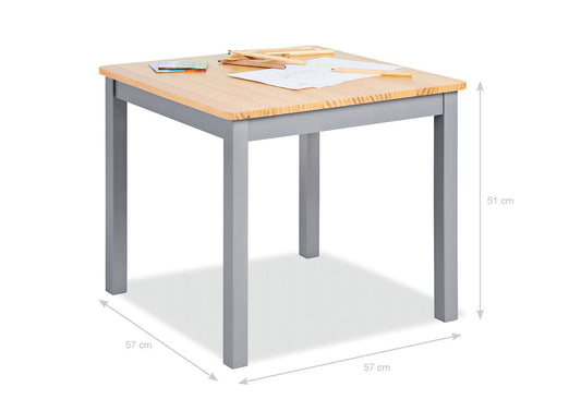 Kindertisch 'Fenna', grau/natur