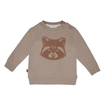 Waschbär-Sweatshirt Baby | Taupe