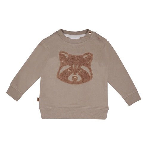 Waschbär-Sweatshirt Baby | Taupe