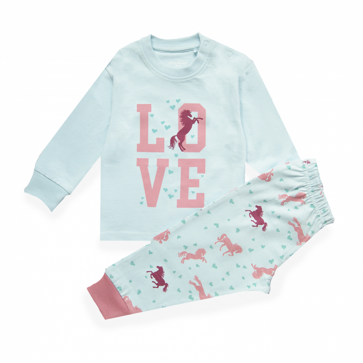 Pferd Aqua F&D Pyjama Baby | Aqua