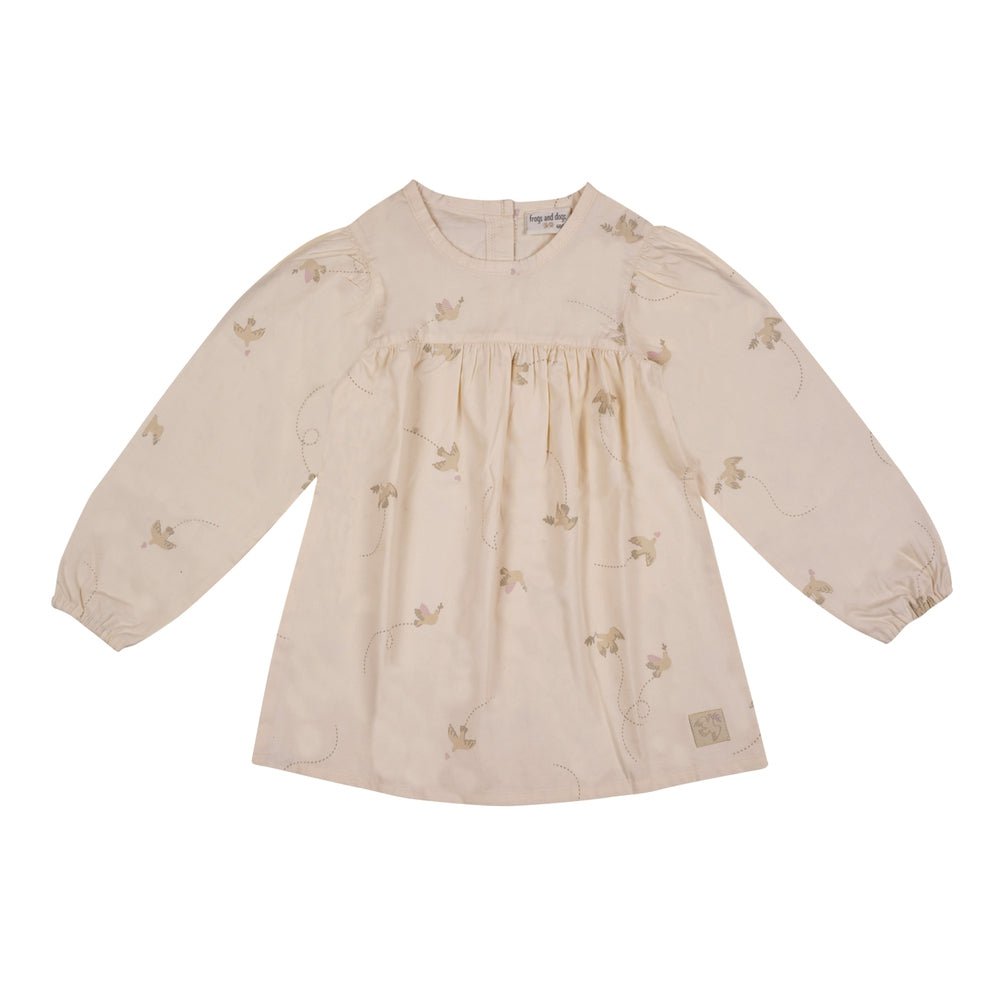 Kleid aus leichter Baumwollpopeline | Beige