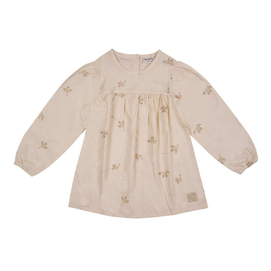Kleid aus leichter Baumwollpopeline | Beige