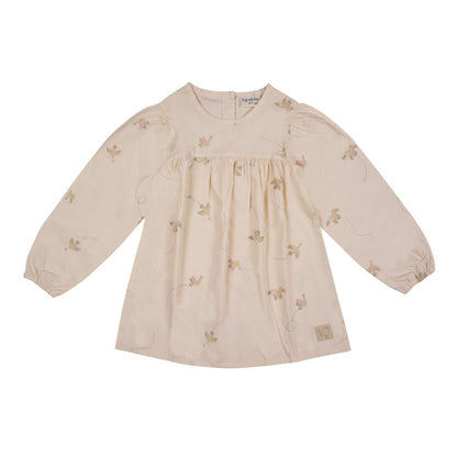 Kleid aus leichter Baumwollpopeline | Beige