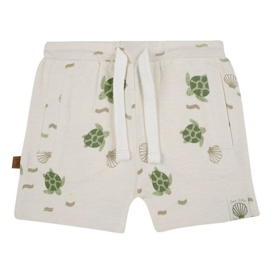Turtle Short AOP | Cremefarben