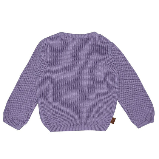 Smart Club Gestrickter Rippenpullover Baby | Blaues Lila