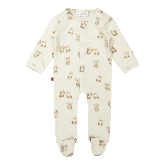 Onesie Hunde Bio | Cremefarben