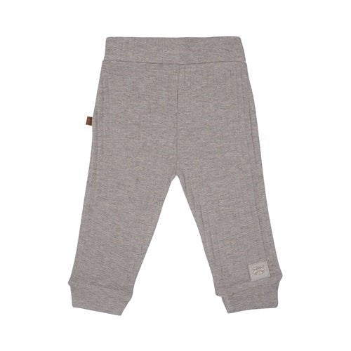 Waschbär-Melange-Ripphose | Taupe
