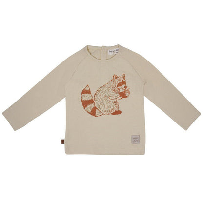 Waschbär-Shirt LS Baby | Cappuccino
