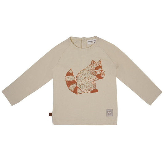 Waschbär-Shirt LS Baby | Cappuccino