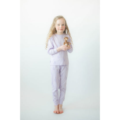 Giraffe F&D Pyjama Kinder | Fliederbeutel