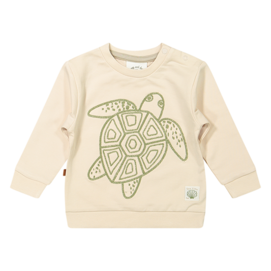Schildkröten-Sweatshirt | Beige