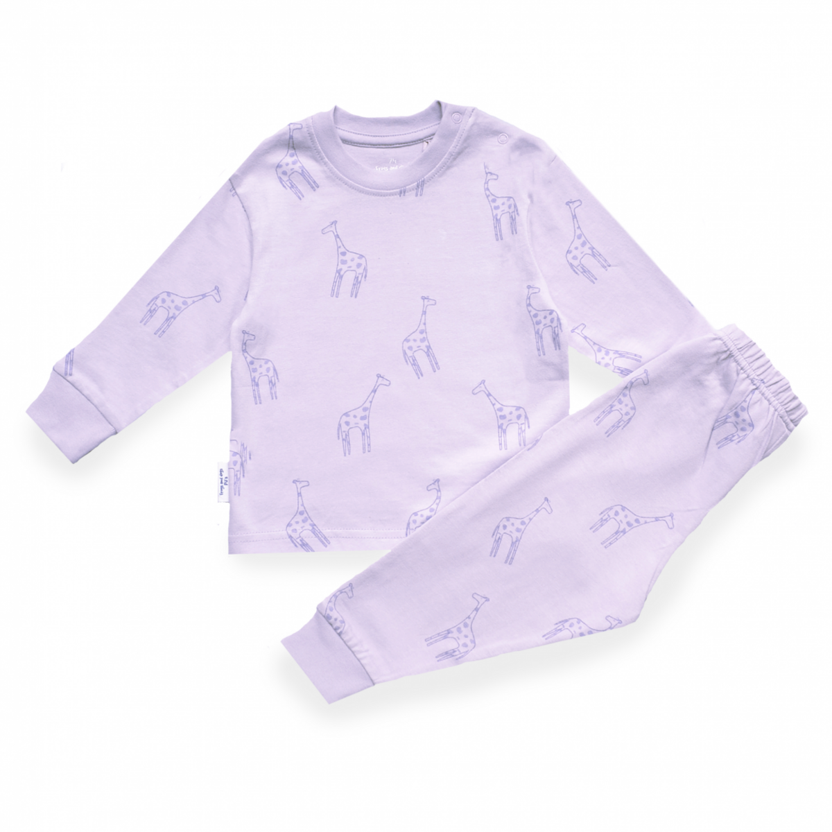 Giraffe F&D Pyjama Kinder | Fliederbeutel
