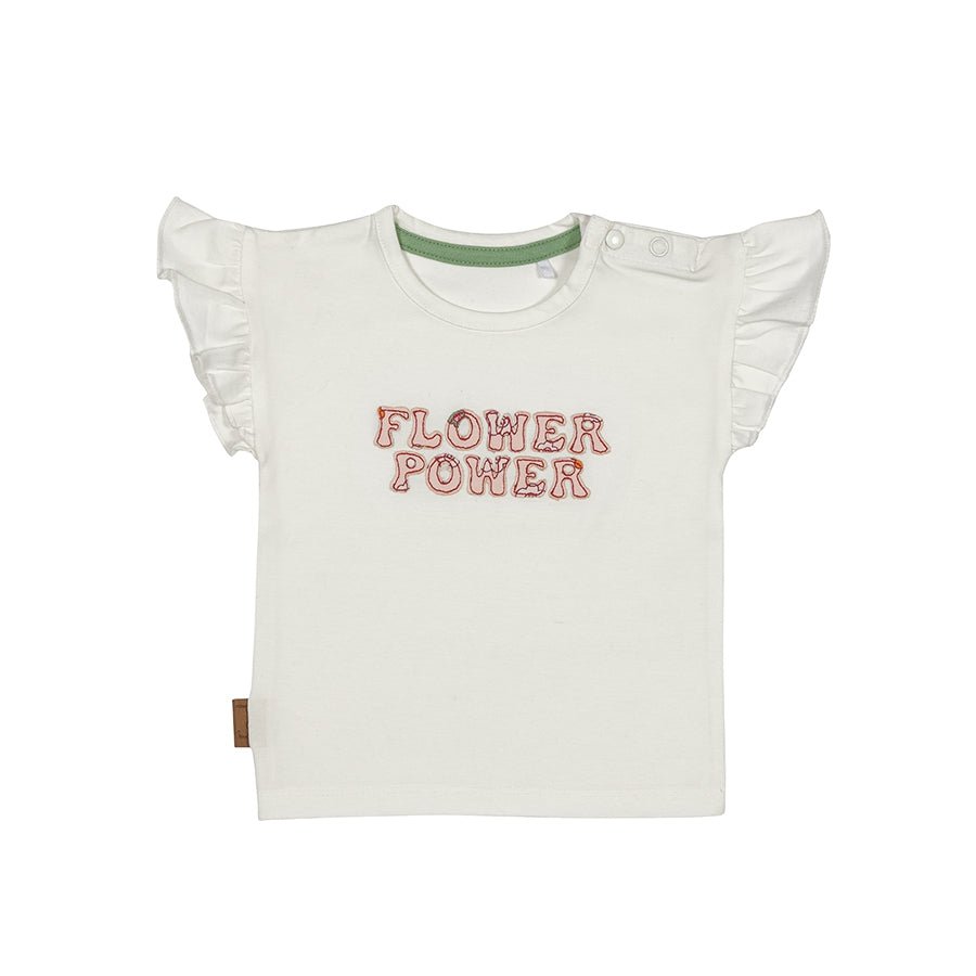 Flower-Power-T-Shirt | Cremefarben
