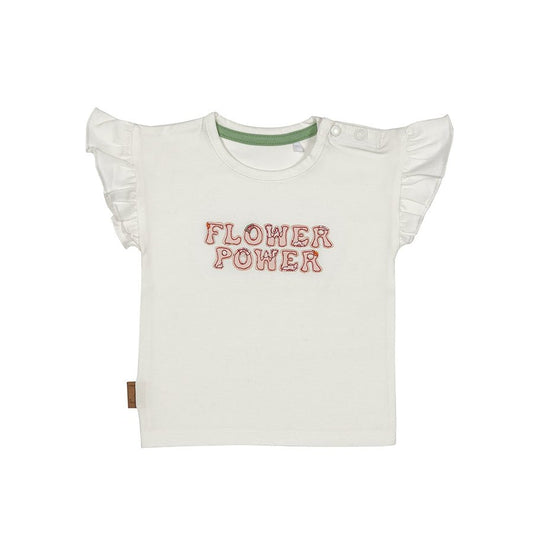 Flower-Power-T-Shirt | Cremefarben