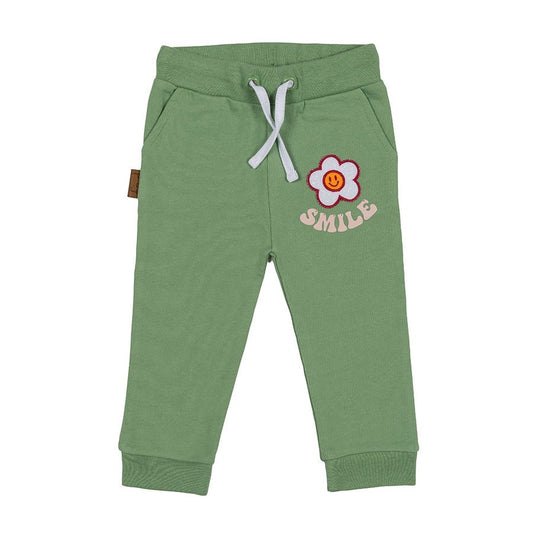 Flower Power Jogginghose Uni | Grün