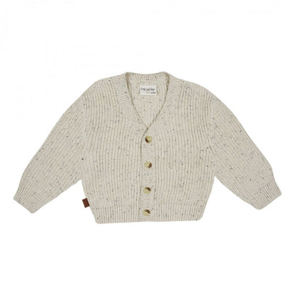 Strickjacke aus der gesamten Kollektion mit Sprinkle-Strickripp | Beige