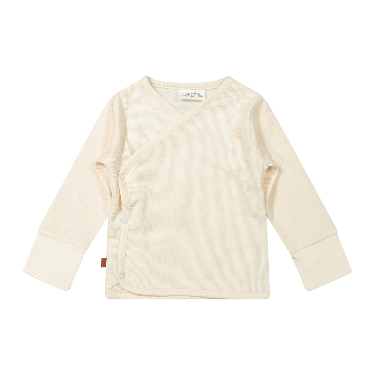 Wickel-T-Shirt Waffel Bio | Cremefarben