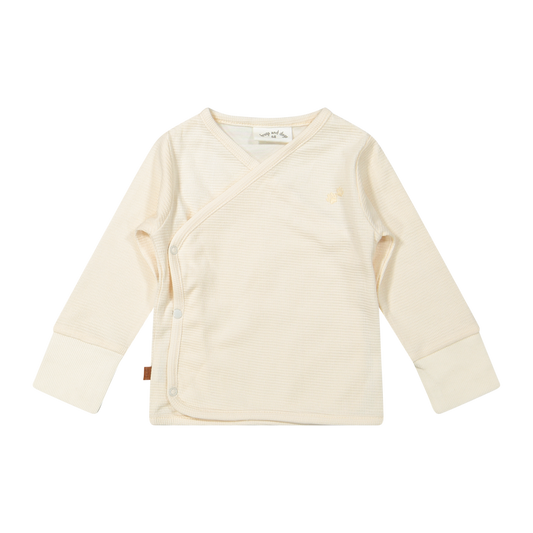 Wickel-T-Shirt Waffel Bio | Cremefarben