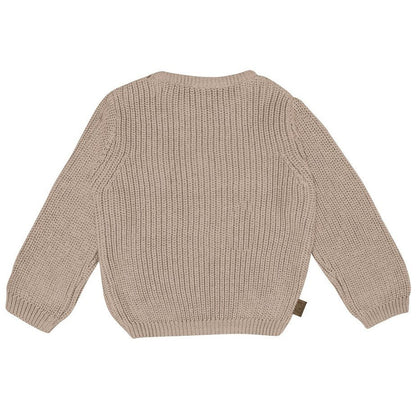 Smart Club Gestrickter Rippenpullover Baby | Taupe
